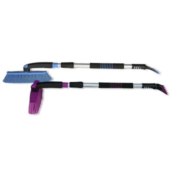 Щетка для снега со скребком телескоп с поворот головой (City Up) CU-59