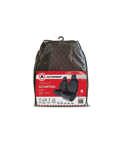 Накидка ALCANTARA перед. черный/синяя нить 4 пред. AUTOPROFI
