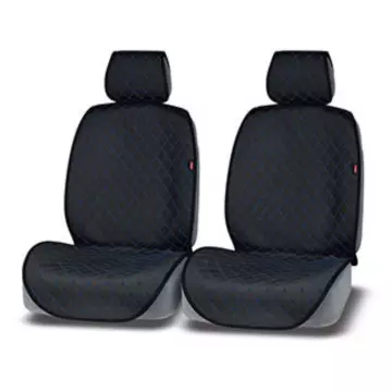 Накидка AUTOPREMIER ALCANTRA LUXE, чёрн, синяя нить компл. передн. 2 шт.