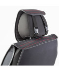 Накидка CarPerformance, каркасн. fiberflax (лен) средн плет, гориз простр, чёр/крас пер. 2 шт CUS-2022 BK/RD