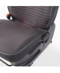 Накидка CarPerformance, каркасн. fiberflax (лен) средн плет, гориз простр, чёр/крас пер. 2 шт CUS-2022 BK/RD