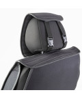 Накидка CarPerformance, каркасн. fiberflax (лен) средн плет, гориз простр, чёр/сер пер. 2 шт CUS-2022 BK/GY