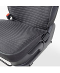 Накидка CarPerformance, каркасн. fiberflax (лен) средн плет, гориз простр, чёр/сер пер. 2 шт CUS-2022 BK/GY