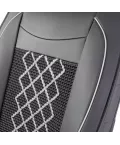 Накидка CarPerformance, каркасн. черный/серый экокожа компл. передн. 2 шт. CUS-2092 BK/GY