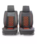 Накидка CarPerformance, каркасн. черный экокожа компл. передн. 2 шт. CUS-2092 BK/BK
