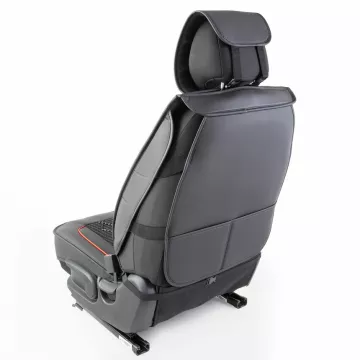 Накидка CarPerformance, каркасн. черный экокожа компл. передн. 2 шт. CUS-2092 BK/BK