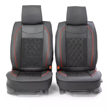 Накидка CarPerformance, каркасн. черный экокожа компл. передн. 2 шт. CUS-2092 BK/BK