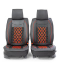 Накидка CarPerformance, каркасн. черный экокожа компл. передн. 2 шт. CUS-2092 BK/BK