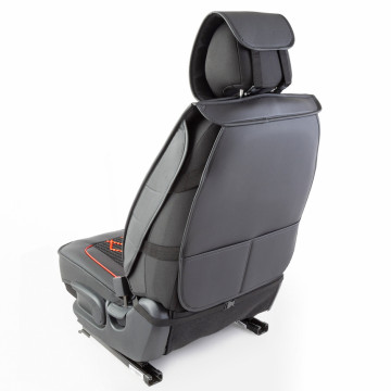 Накидка CarPerformance, каркасн. черный/красный экокожа компл. передн. 2 шт. CUS-2092 BK/RD