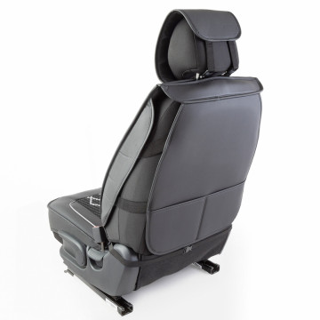 Накидка CarPerformance, каркасн. черный/серый экокожа компл. передн. 2 шт. CUS-2092 BK/GY