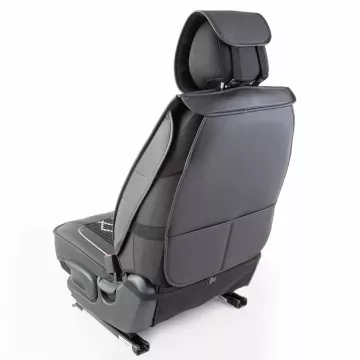 Накидка CarPerformance, каркасн. черный/серый экокожа компл. передн. 2 шт. CUS-2092 BK/GY