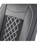 Накидка CarPerformance, каркасн. черный/серый экокожа компл. передн. 2 шт. CUS-2092 BK/GY