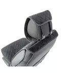 Накидка CarPerformance, каркасн. чёрый, алькантара + ромб, компл. передн. 2 шт. CUS-2012 BK/BK