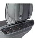 Накидка CarPerformance, чёрн./бежевый, алькантара + ромб, компл. передн. 2 шт. CUS-1012 BK/BE