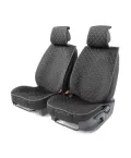 Накидка CarPerformance, чёрый, алькантара + ромб, компл. передн. 2 шт. CUS-1012 BK/BK