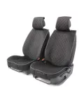 Накидка CarPerformance, чёрый, алькантара + ромб, компл. передн. 2 шт. CUS-1012 BK/BK