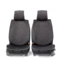 Накидка CarPerformance, чёрый, алькантара + ромб, компл. передн. 2 шт. CUS-1012 BK/BK