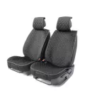 Накидка CarPerformance, чёрый, алькантара + ромб, компл. передн. 2 шт. CUS-1012 BK/BK