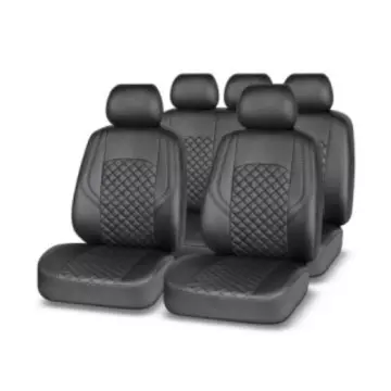 Чехлы AUTOPREMIER GRAND черный, экокожа, 3 молнии,11 предм.
