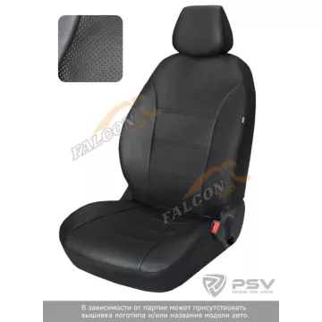 Чехлы Renault Logan/Sandero/Stepway 2012- (БРК) дел. черный аригон