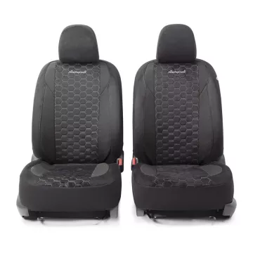 Чехлы универсальные ALCANTARA черный/серый AUTOPROFI