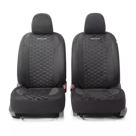 Чехлы универсальные ALCANTARA черный/серый AUTOPROFI