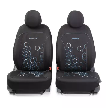 Чехлы универсальные HOLOGRAM черный/синий 11пред. AUTOPROFI
