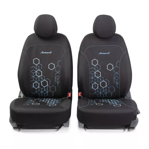 Чехлы универсальные HOLOGRAM черный/синий 11пред. AUTOPROFI