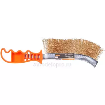 Щетка по металлу с пластиковой ручкой (АвтоДело) (11379) 44011