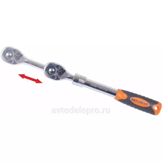 Трещотка 1/4" (АвтоДело) телескоп (10865) 39734