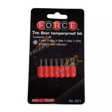 Вставки набор Torx 1/4" с отверст L 25 мм 7 пр (Force) 2071
