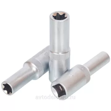 Головка Torx E12 1/2" (АвтоДело) удлин (15011) 39222