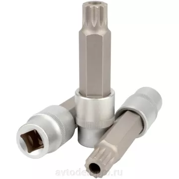 Головка со вставкой Spline M16 1/2" с отверст (АвтоДело) удлин(15010) 39616