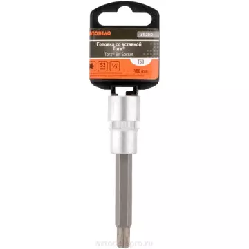 Головка со вставкой Torx T50 1/2" (АвтоДело) Professional удлин (11273) 39250