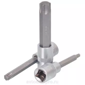 Головка со вставкой Torx T60 1/2" (АвтоДело) удлин (14998) 39660