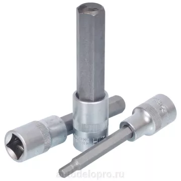 Головка со вставкой шестигр 12 мм 1/2" L 100 мм (АвтоДело) удлин (14984) 39392