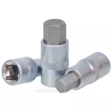 Головка со вставкой шестигр 12 мм 1/2" L 55 мм (АвтоДело) (14975) 39292