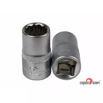 Головка 12 граней 14мм 1/2" СЕРВИС КЛЮЧ