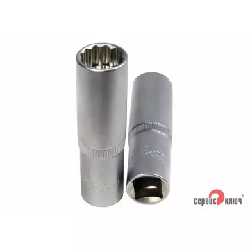 Головка свечная 12 граней 16мм 1/2" СЕРВИС КЛЮЧ с магнитом