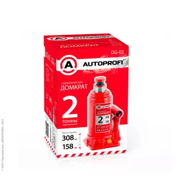 Домкрат 2 т бутылочный AUTOPROFI