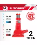 Домкрат 2т ромб механический 120-413мм AUTOPROFI