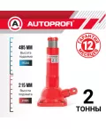 Домкрат 2т ромб механический 120-413мм AUTOPROFI