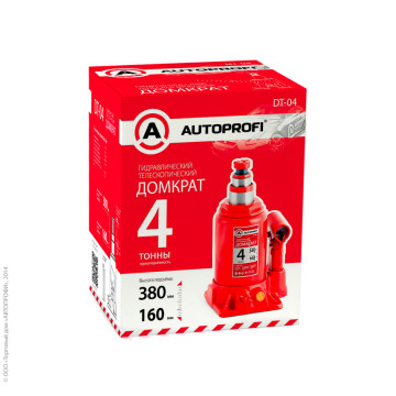 Домкрат 4 т бутылочный AUTOPROFI