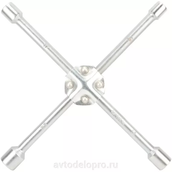 Ключ балон крест усил 17*19*21*22 1/2" 400мм (АвтоДело) (13513) 34417