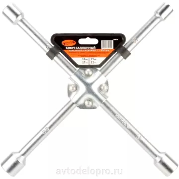 Ключ балон крест усил 17*19*22 1/2" 400мм (АвтоДело) (13511) 34412