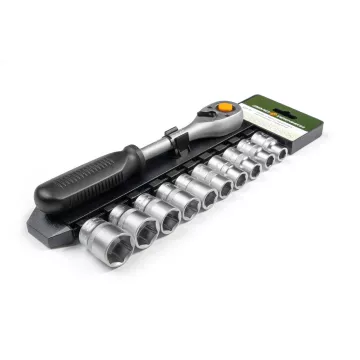 Головки набор 1/2" 6 гр 11 пр (ДТ) с трещот