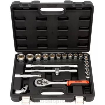 Головки набор 1/2" 6 гр 21 пр (АвтоДело) с трещоткой (13683) 39821