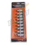 Головки набор 1/2" Torx 9 пр со вставками (АвтоДело) планка (13339) 39835