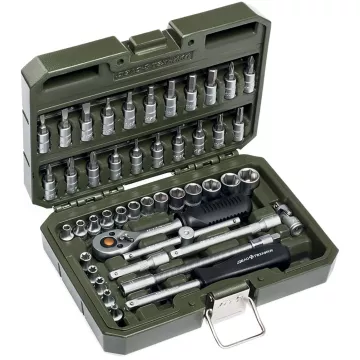 Головки набор 1/4" 46 пр (ДТ) с трещеткой