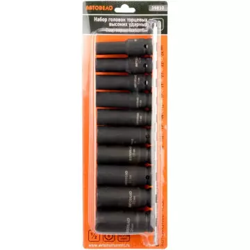 Головки набор 1/2" 6 гр ударн 10 пр (АвтоДело) (10255) 39810